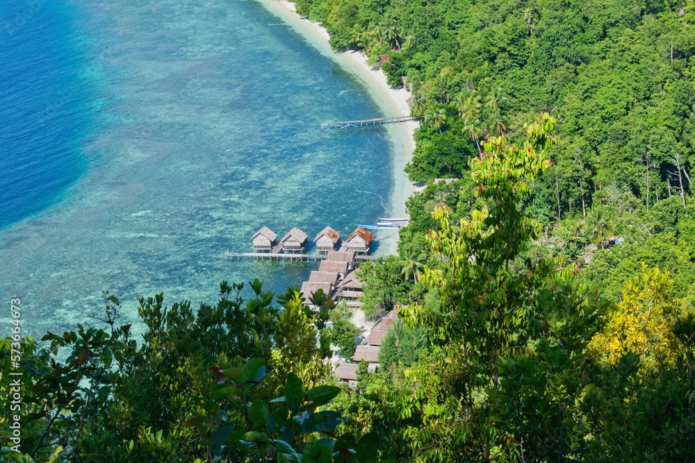 Kri Island viewpoint Raja Ampat, West Papua, Indonesia.