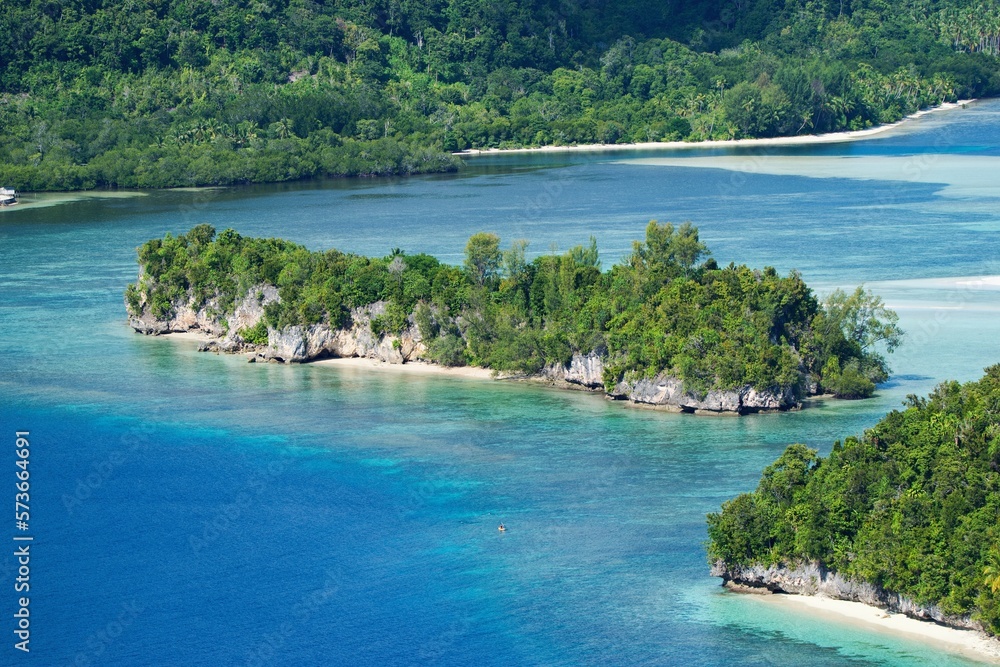 Kri Island viewpoint Raja Ampat, West Papua, Indonesia.