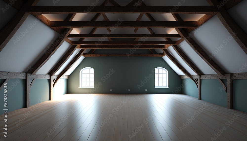  an empty room with two windows and a wooden floor in the middle of the room is a wooden floor and a