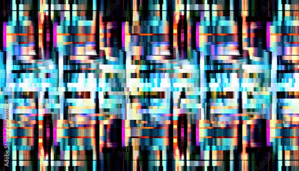  a multicolored image of a wall with a pattern of squares and rectangles in the middle of the image,