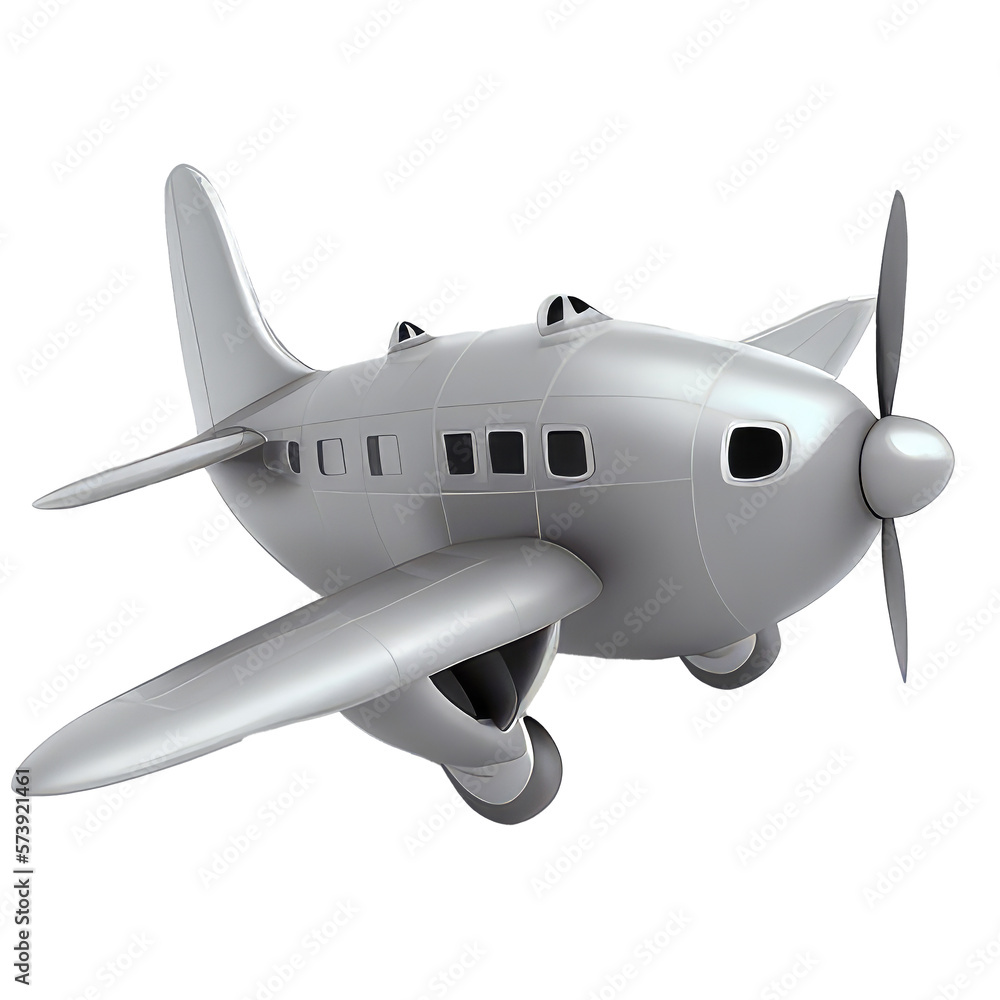 airplane isolated on white background