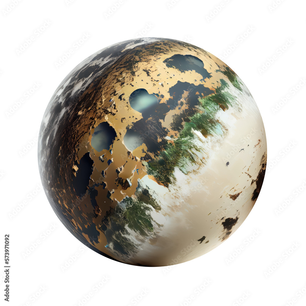 Imagery of imaginary planets for your cosmic image. Ai generated.