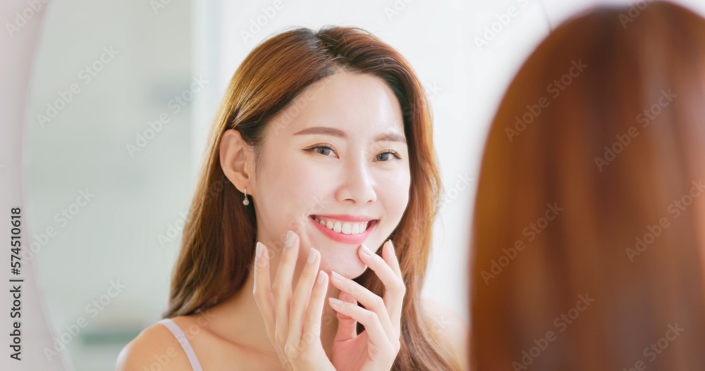 woman has good health teeth