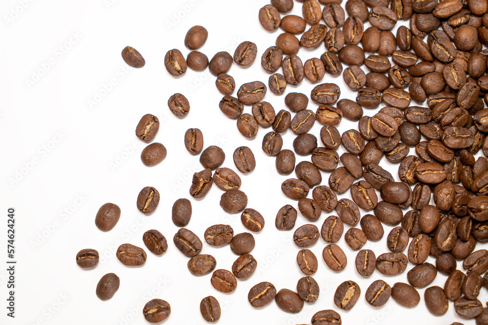 Coffee beans, background, texture, close-up