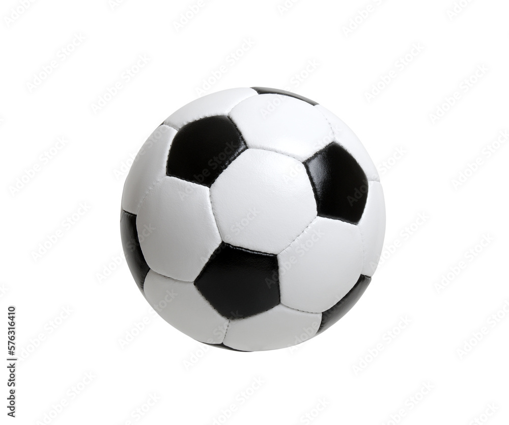 Soccer ball on white