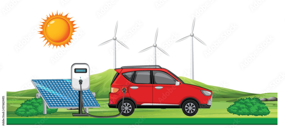 Electric car charging using