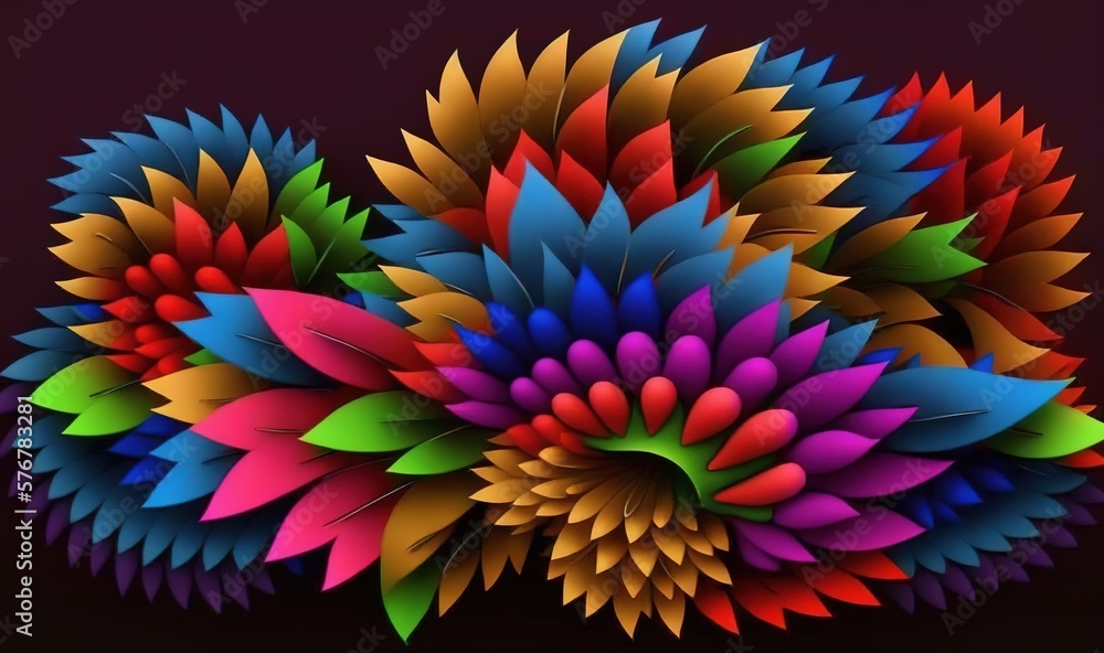  a bunch of colorful flowers on a black background photo of a bunch of colorful flowers on a black b