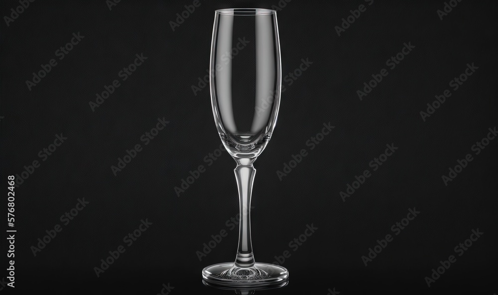  a glass of wine on a black background with a reflection of the wine glass on the bottom of the glas