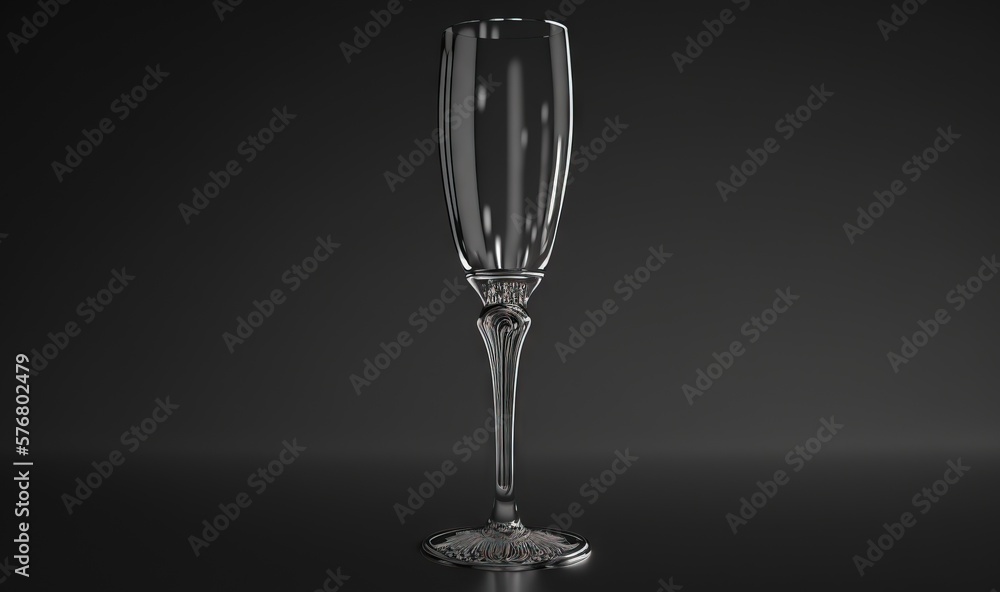  a tall glass of wine on a black surface with a reflection of the wine glass in the glass and the wi