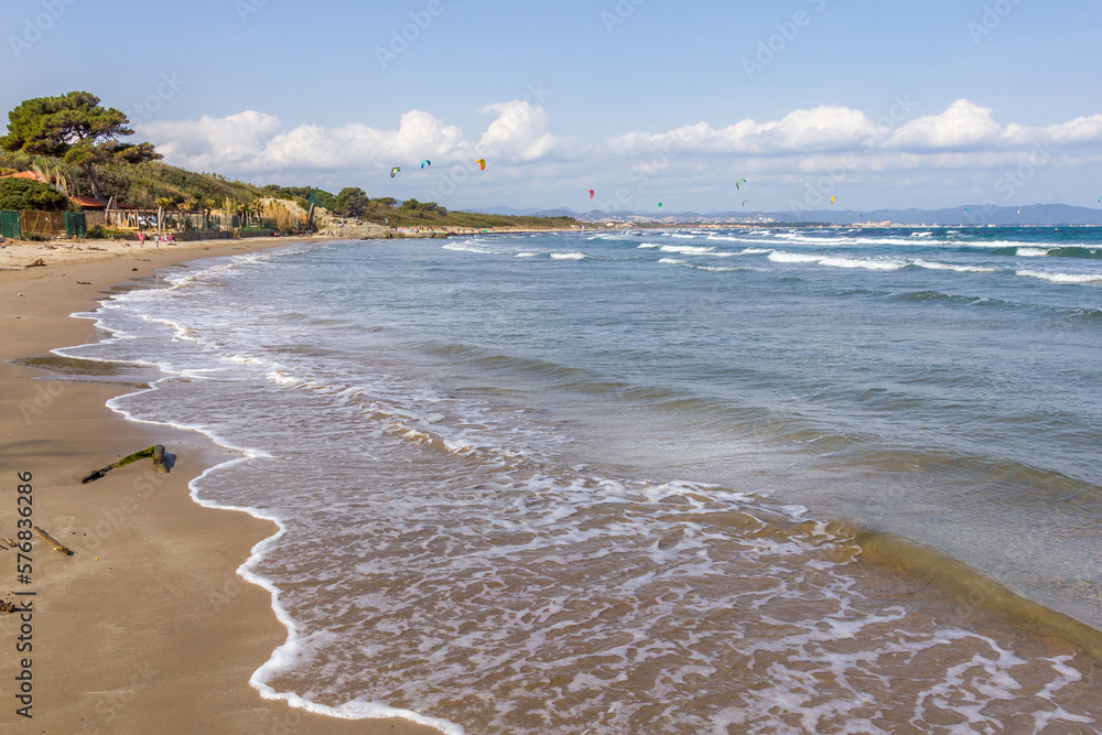 La Badine beach in Hyeres, South of France