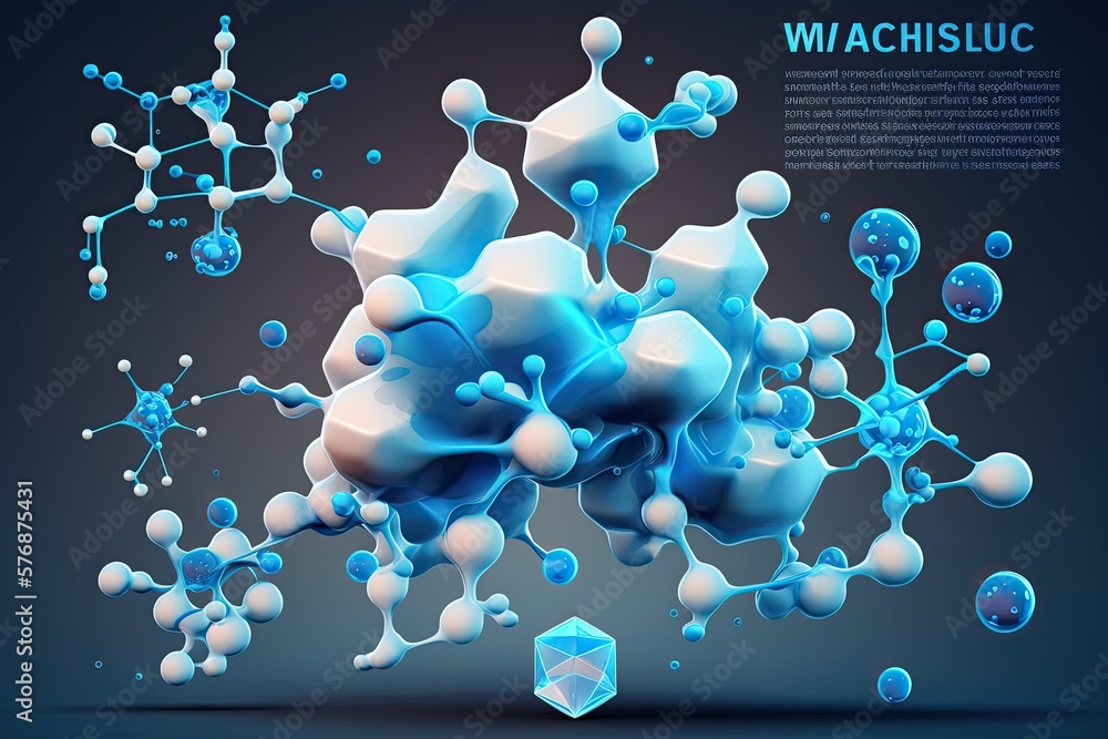 with the use of a molecule of water. Molecules in the abstract, with a microbiological or scientific