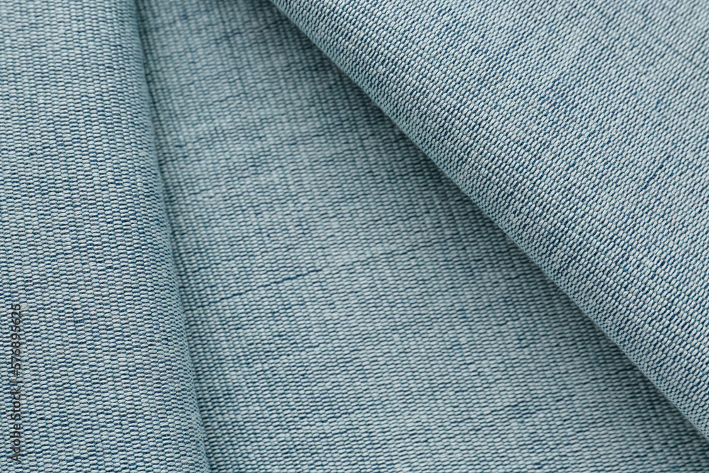 Texture of grey folded fabric as background