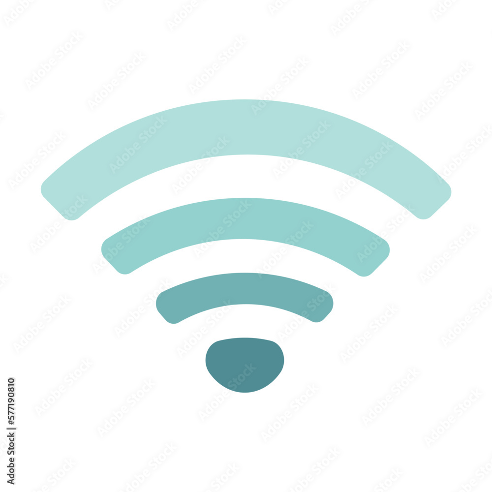 Wifi icon on white background