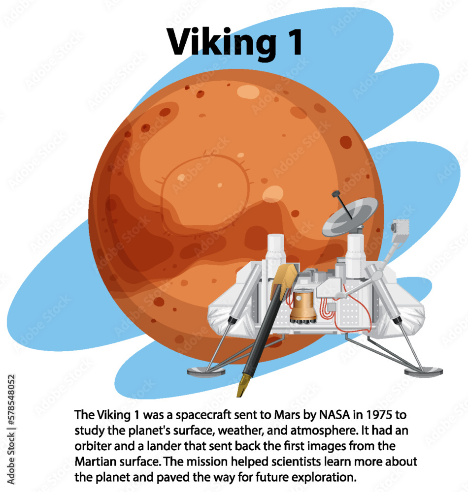 Viking 1 Spacecraft Lander on Mars