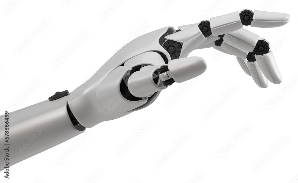 Robot hand artificial intelligence a.i. innovation technology, 3d rendering