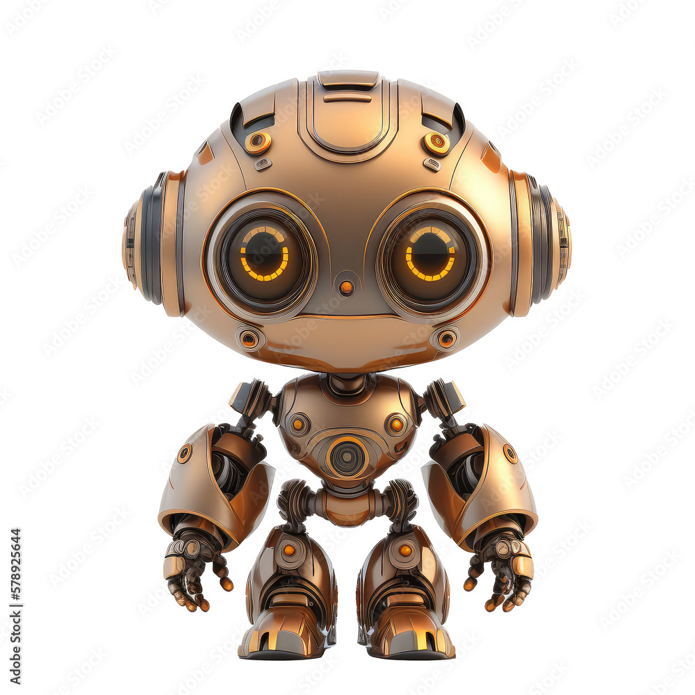 robot isolated on white background