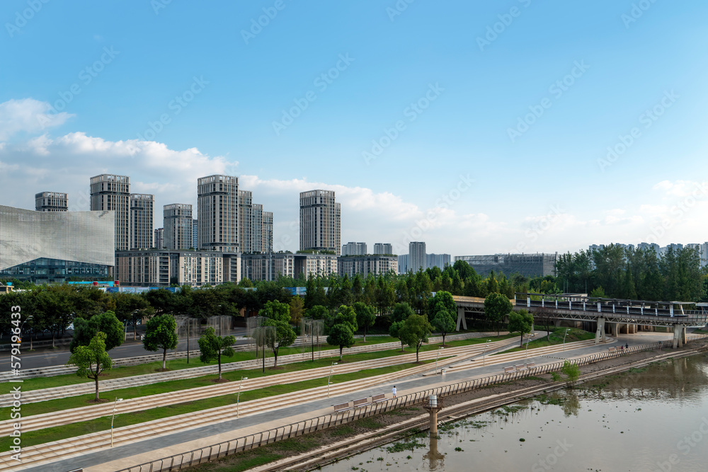 Nanjing Eye Step Bridge Financial Center Street View