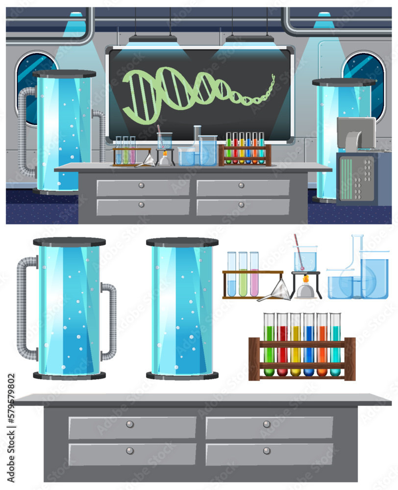 Set of space element and background