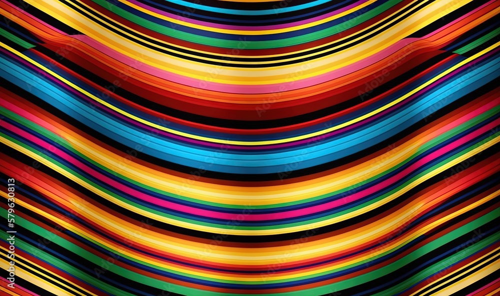  a multicolored striped background with a black hole in the middle of the image and a black hole in 