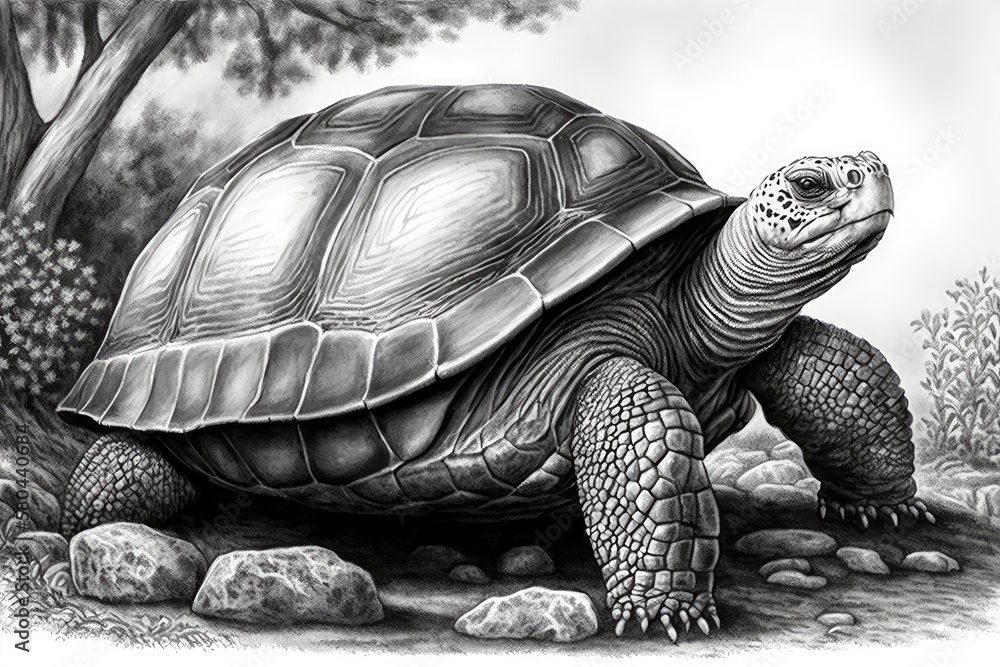 Giant, Seychelles giant tortoise, Aldabrachelys gigantea, species of land tortoise, native to Aldabr