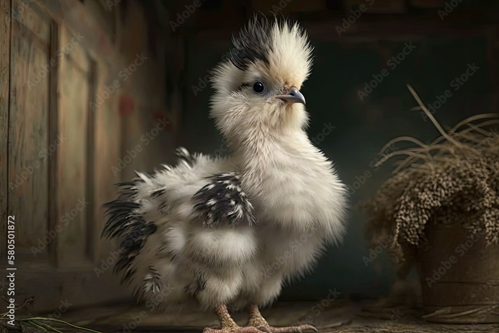 Chicky are chickens that grow up in the backyard and have fur. Generative AI