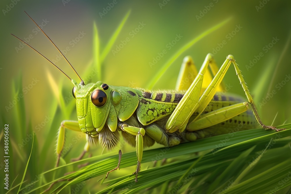 grasshopper, meadow grasshopper. Generative AI