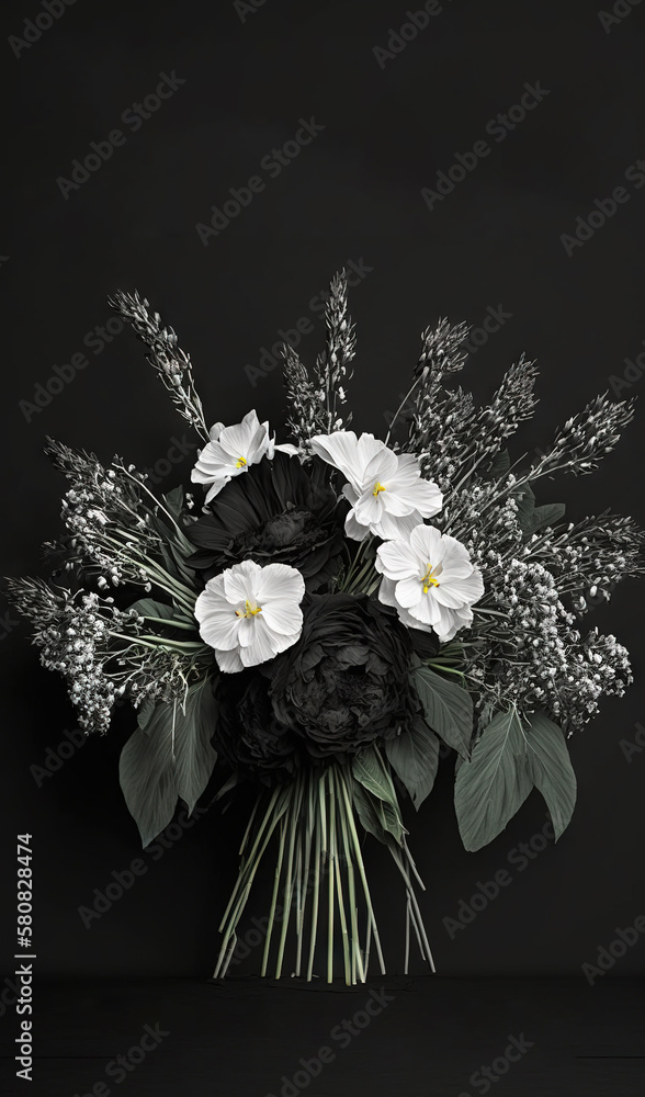  a bouquet of flowers on a black background with the title of the book cake bakles, clinkra bancirie