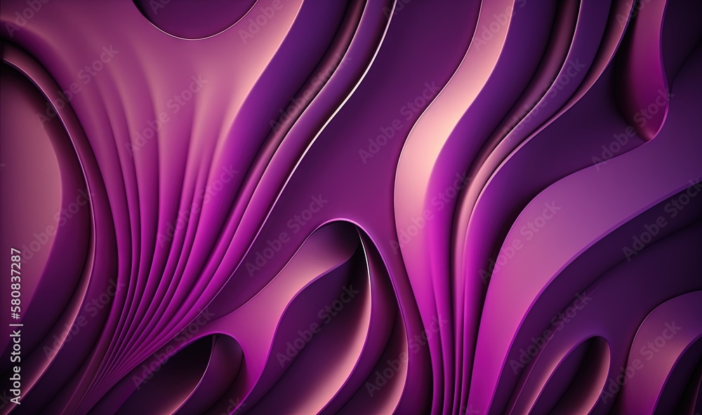  a purple abstract background with wavy lines and curves in the center of the image is a computer ge