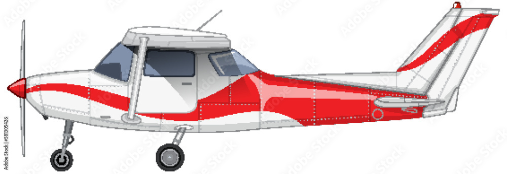 Single Engine Light Aircraft Vector