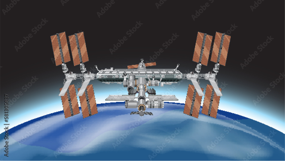 International Space Station (ISS) in Space