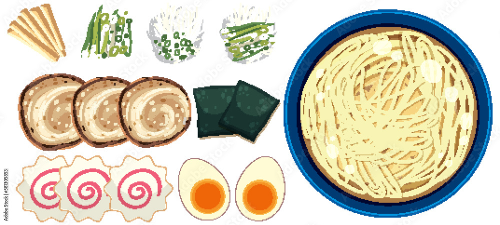 Japanese Ramen Noodles Ingredients