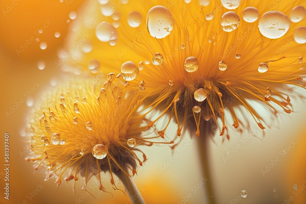 Lovely landscape as a backdrop. Design for floral art. Macro abstract photography Daffodil Flower. d