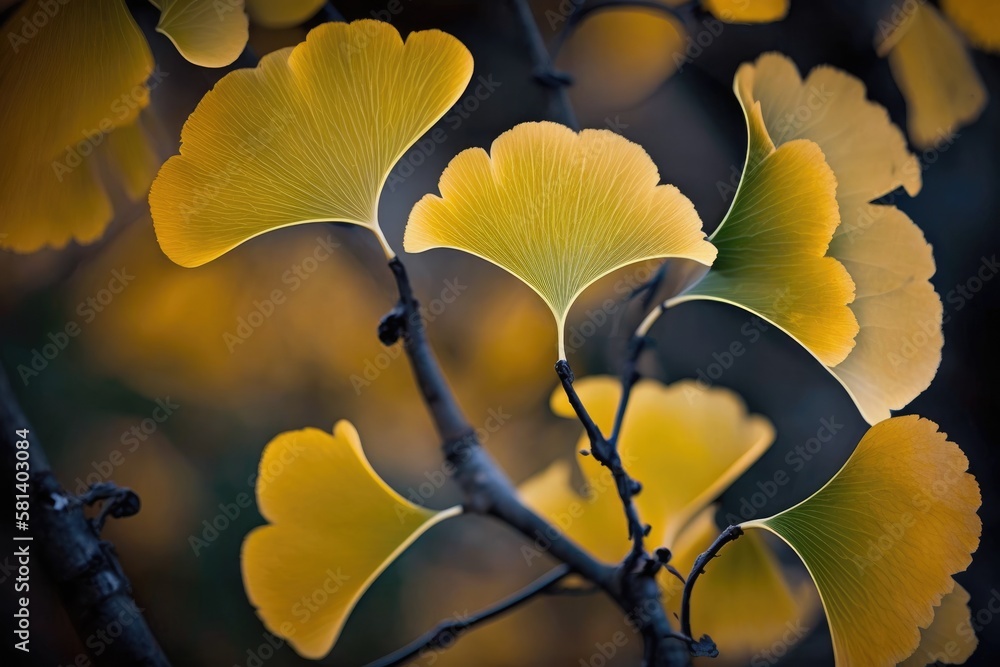 In the fall, ginkgo trees leaves turn yellow and drop. Generative AI