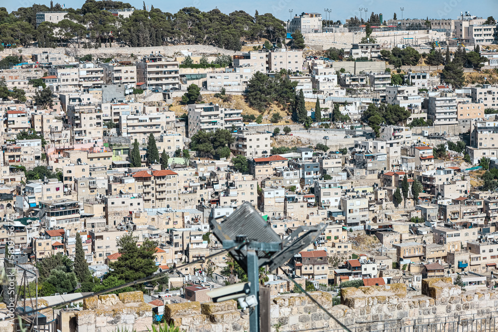 Beautiful view of Old City in Jerusalem