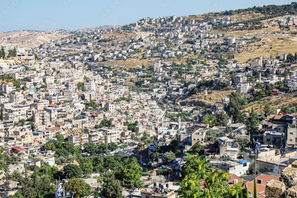 Beautiful view of Old City in Jerusalem