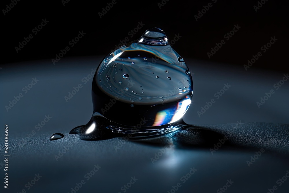 a water drop. Generative AI