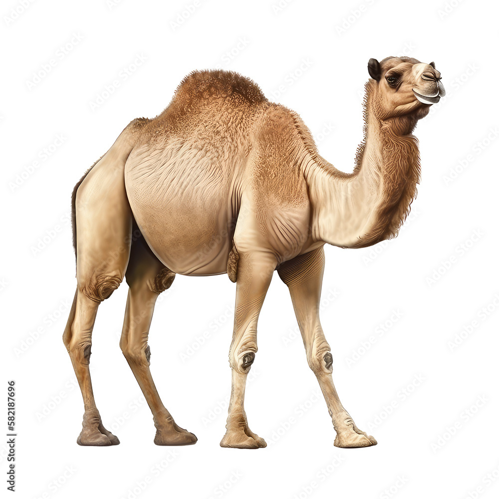 camel isolated on white