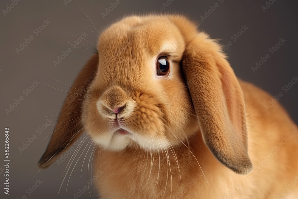 a type of farm rabbit called a Holland Lop. Generative AI