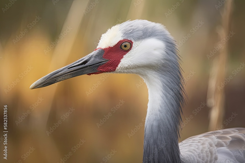 the typical crane (Grus grus). Generative AI