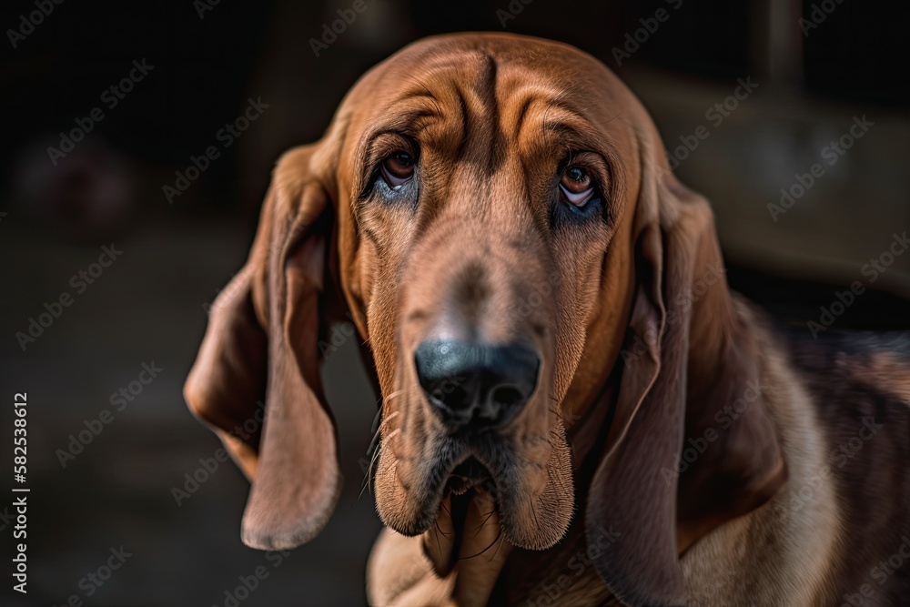 Canine bloodhound. Generative AI