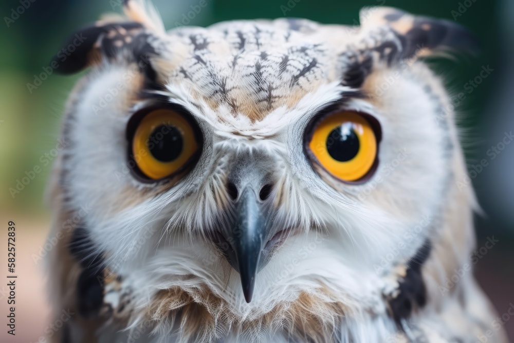 an outdoor owl. Generative AI