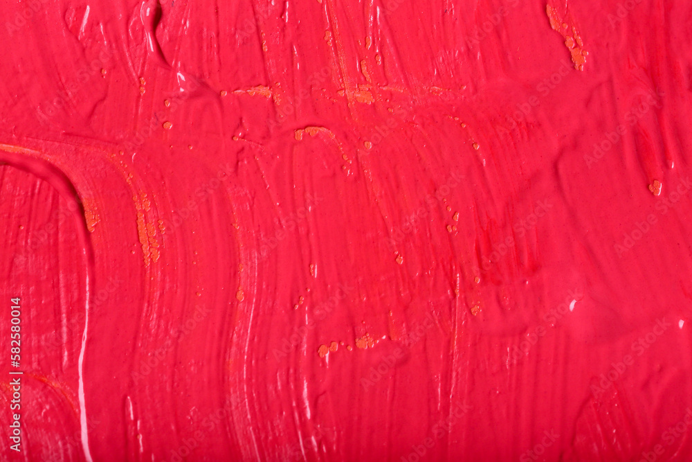 Closeup view of coral painted texture as background