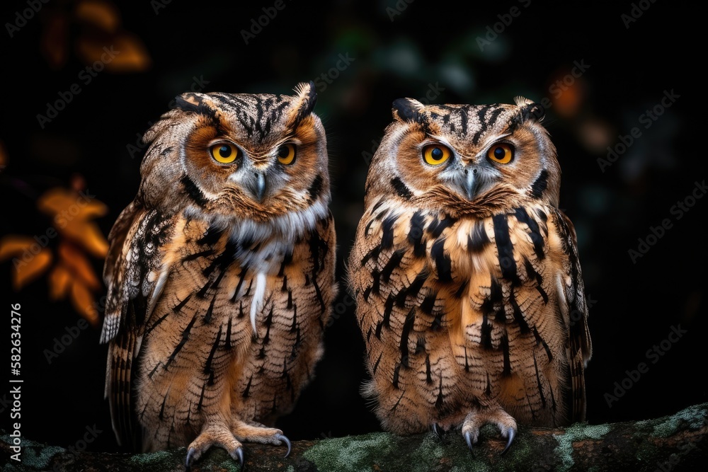 a picture of owls. Generative AI