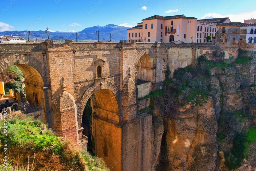 Ronda, Andalusia, Spain - famous historical city with bridge Puente Nuevo