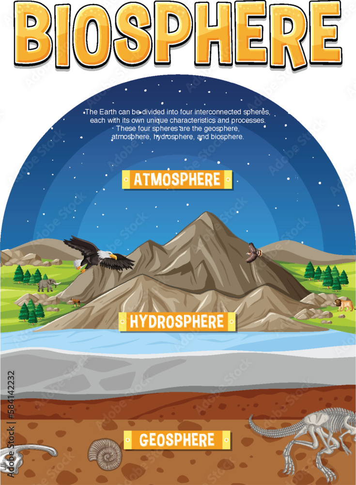 Biosphere Ecology Infographic for Learning