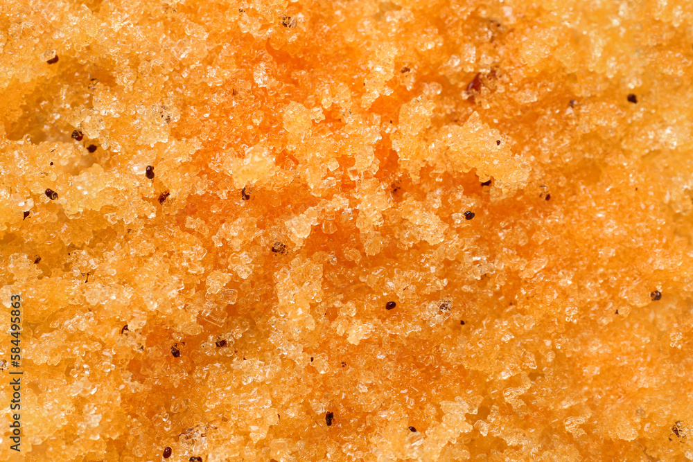 Texture of natural body scrub as background, closeup