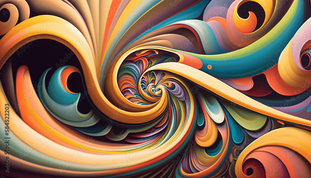 painting of vibrant colors abstract background generative ai