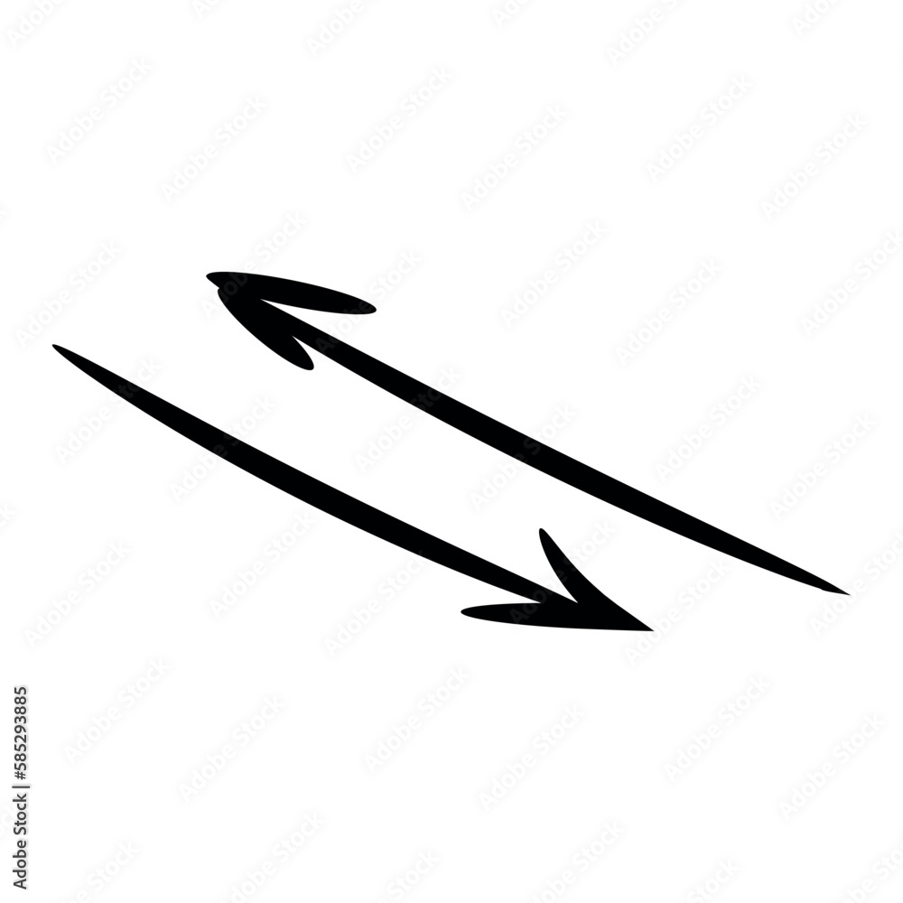 Black arrows on white background