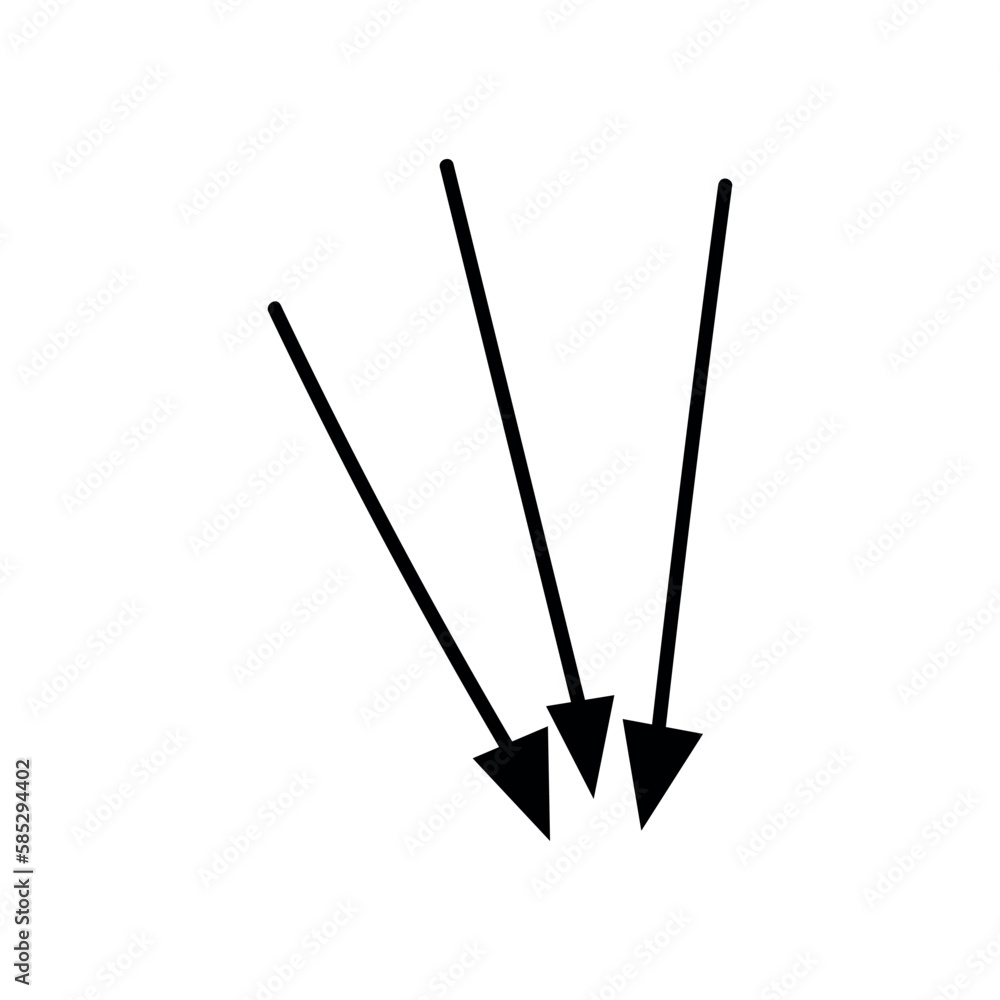 Black arrows on white background