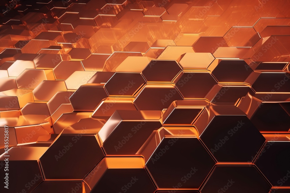  an abstract image of a bunch of hexagons.  generative ai